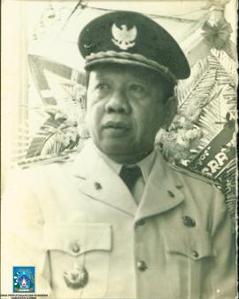 "Foto wajah Bupati  Sleman KRT Prodjo Sudjoto usai penyerahan bendera kebesaran  Kabupaten S...