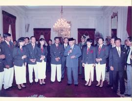Pelepasan Tim Uber Cup Indonesia 1996 di Istana Negara