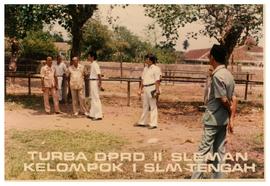 Peninjauan lapangan anggota DPRD Kabupaten Daerah tingkat II Sleman kelompok I Sleman Tengah di P...